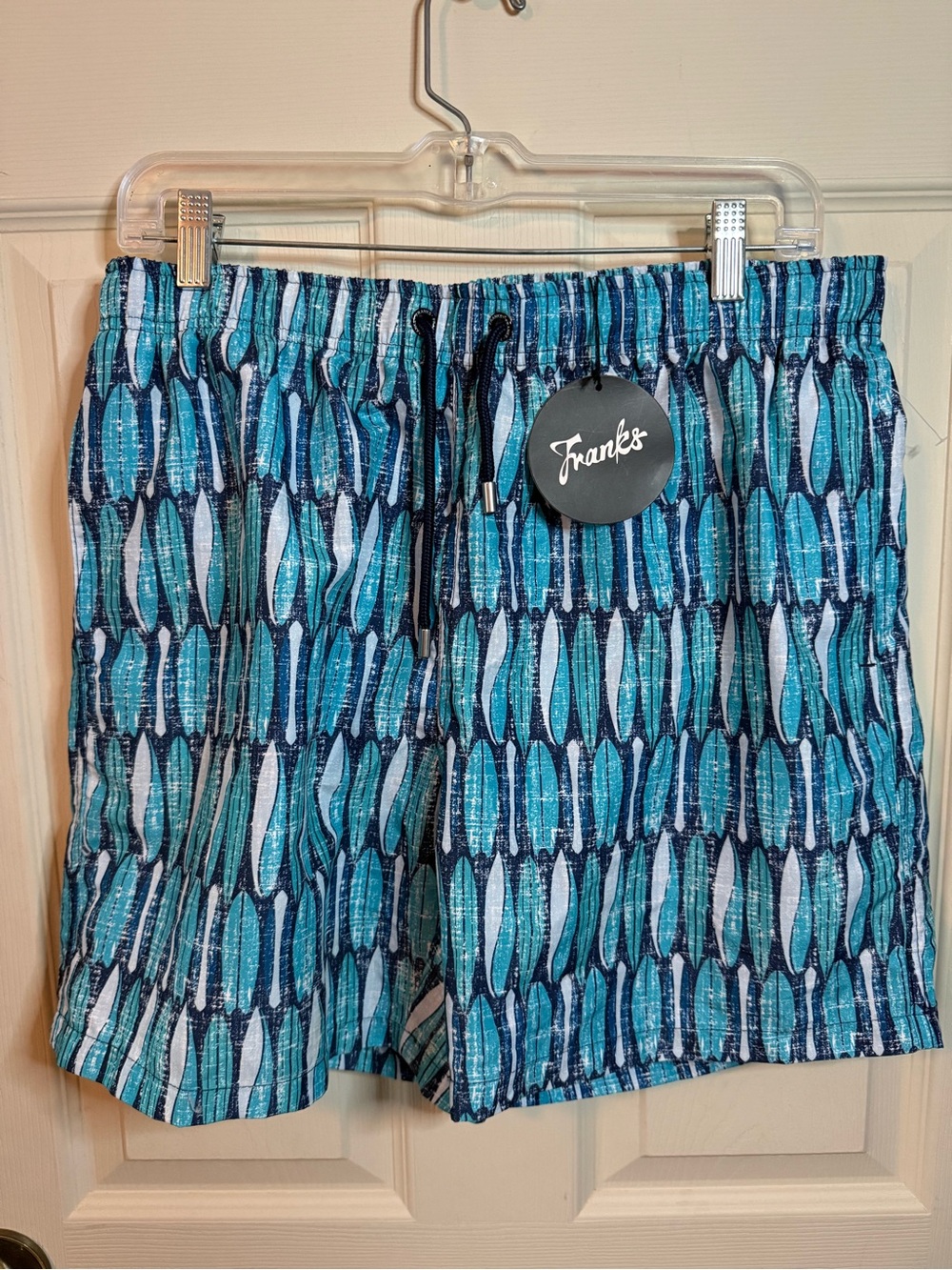 Franks Australia Board Shorts Men's Longboard Patterned Swim Shorts Size XL NEW!